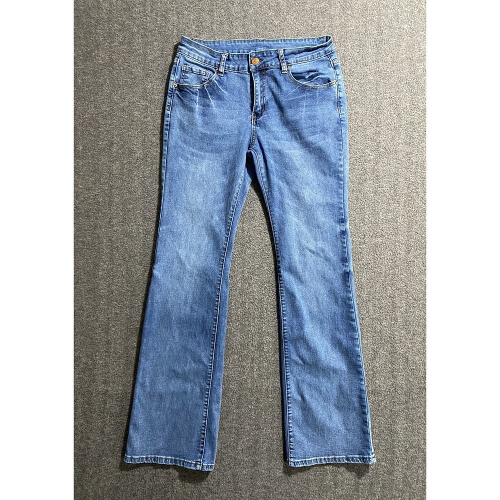SheIn Skinny Jeans Womens 32 Mid Wash Blue Denim Low Rise 5-Pocket
